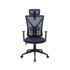 Office Chair - High Back - Santana - 127 x 60.5 x 64 cm - Mesh - Blue - QY-8151-1H