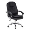 Office Chair - Mid-Back - Zodiac - 114 x 67 x 66.5 cm - Faux Leather - Black - BS-2085