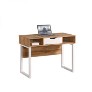 Office Desk - One Drawer - Wisconsin - 75 x 50 x 100 cm - Wotan Oak and White - CST 1240