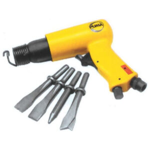 Air Hammer With 4 Chisels - Round - 190mm - Pneumatic - PUAT2020-R
