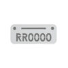 Plastic Locker Numbering Plate -Aluminium - BO1293