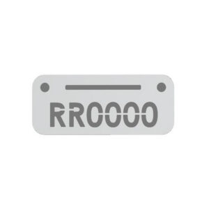 Plastic Locker Numbering Plate -Aluminium - BO1293