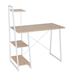 Office Desk - Texas - 117 x 50 x 102 cm - Oak and White - CD-18112C