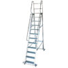 Mobile Safety Step Ladder - Mounty Rollstep - 12 Step - 3.875m High - MLH12