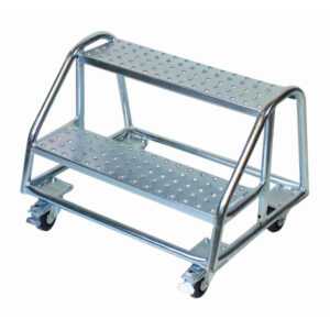 Mobile Safety Step Ladder - Mounty Rollstep - 2 Step - 0.5m High - MLH02