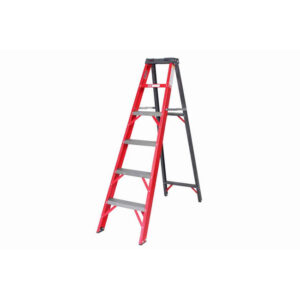 All Fibreglass Single Sided Ladder - Industrial A-Frame - 6 Steps - 1.8m - FGS6-ALL-SS