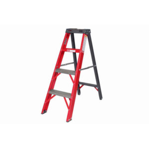 All Fibreglass Single Sided Ladder - Industrial A-Frame - 4 Steps - 1.2m - FGS4-ALL-SS