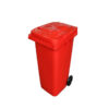 Wheelie Bin - 120L - 2 Wheel - Plastic - Red - 0129