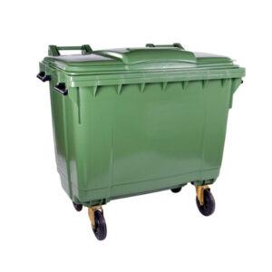 Bulk Wheelie Bin - 1100L - 4 Wheel - Plastic - Green - 0091