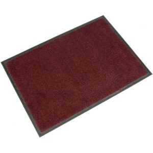 Doormat - COBAwash Dirt Trap Entrance Mat - 150 x 85 x 0.8 cm - Black and Red - LM010302
