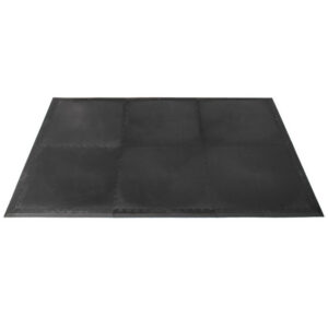 Chair Mat Kit - 6 Tiles and 10 Edges - 150 x 100 x 0.6cm - Black - LGTE010002