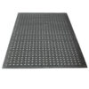 Rubber Mat - K-Mat Anti-Microbial Anti-Slip Drainage - 145 x 85 x 0.9 cm - Black - KM010001