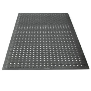 Rubber Mat - K-Mat Anti-Microbial Anti-Slip Drainage - 145 x 85 x 0.9 cm - Black - KM010001