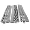 Floor Tile Male Edge - Flexi-Deck Interlinking Anti-Slip Drainage PVC Mat - 30 x 5 x 1.3 cm - Grey - Pack of 3 - FD060002M3