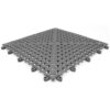 Floor Tile - Flexi-Deck Interlinking Anti-Slip Drainage PVC Mat - 30 x 30 x 1.3 cm - Grey - Pack of 9 - FD060001