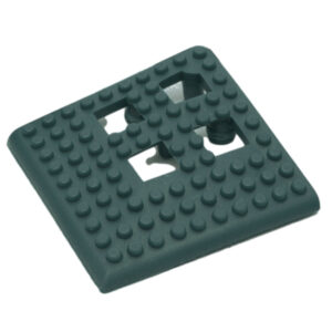 Floor Tile Corner - Flexi-Deck Interlinking Anti-Slip Drainage PVC Mat - Green - Pack of 4 - FD040004