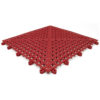Floor Tile - Flexi-Deck Interlinking Anti-Slip Drainage PVC Mat - 30 x 30 x 1.3 cm - Red - Pack of 9 - FD030001