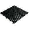 Floor Tile - Flexi-Deck Interlinking Anti-Slip Drainage PVC Mat - 30 x 30 x 1.3 cm - Black - Pack of 9 - FD010001