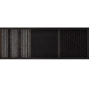 Disinfectant Mat - COBAcare Trio Zone - 99.5 x 39.5 x 1.5 cm - Black, Dark Grey and Grey - CDM005