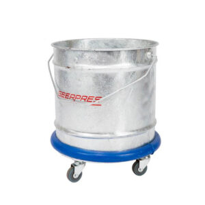 Galvanised Bucket on Wheels - Geerpres - Econo - Castors - 28L - JAMS-1015