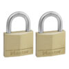 Brass Padlock - Keyed - 40mm - 2 Pack - Pack of 2 - MA205342
