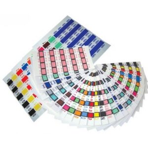 Numeric Labels - Colour Code - 20 Labels Per Sheet - Yellow - Pack of 20 - CCLN01