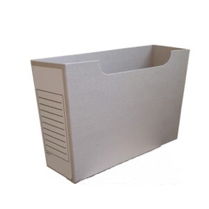 Cardboard Document Containers - Lateral - A4 - Greyline - 22 x 16 x 32 cm - Pack of 25 - BCA402