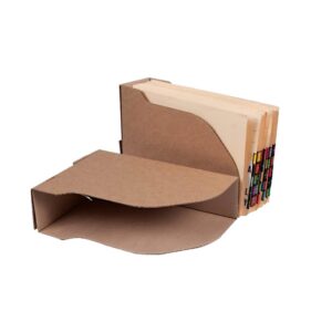 Cardboard Document Containers - Lateral - 36 x 24 x 10 cm - Pack of 25 - BCA301