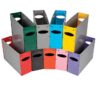 A4 Solid Plastic Filing Container - 32 x 10 x 22 cm - Colour Options - Pack of 20 - 01SPC