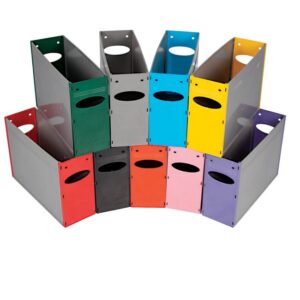 A4 Solid Plastic Filing Container - 32 x 10 x 22 cm - Colour Options - Pack of 20 - 01SPC