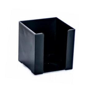 Paper Cube Holder - Square - Doodle Box - Recycled - 10 x 10 x 10 cm - Black - Pack of 8 - 019DB-R