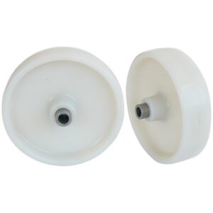 Castor Replacement Wheel with Bush - Nylon - White - 150mm ⌀ - Pack of 2 - N150 - MOQ 200