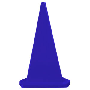 Safety Cone - Triangular - Hard Plastic - Parking Bollard - 100cm - Blue - MBOL1MB