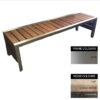 Mall Bench - Stainless Steel 304 and Wood - Bolt Down - 45x180x51cm - Colour Options - ML4242S