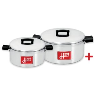 Pots with Lids - Combination - 4 Piece - Hart J7 - Aluminium - 175mm - 225mm Pots - 700076