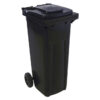 Wheelie Bin - SABS Approved - 140L - Black - Pack of 12 - Wheelie Bin 140L-black