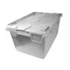 Plastic Crate - Hinged Lid - SABS Approved - 75L - Grey - Pack of 60 - AT75356-grey