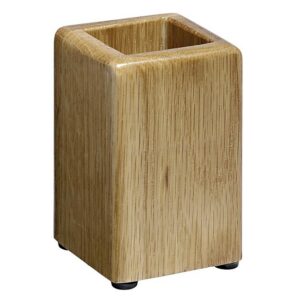 Pencil Cup - Executive Wooden Range - 6 x 6 x 10.5 cm - Oak - 950OA