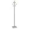 Coat and Hat Stand - Steel - 6 Wooden Balls - 32 x 27 x 175 cm - Silver - 822SI