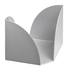 Paper Cube - Modern Steel Range - Metal - 10.5 x 10.5 x 10.5 cm - Silver - 404SI