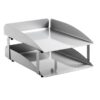 Letter Tray - Double - Modern Steel Range - Metal - 35 x 25 x 6.5 cm - Silver - 402SI