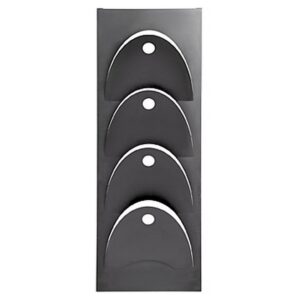 Steel Magazine Holder - Wall Mounted - D-Line - 18 x 20 x 50 cm - Black - 240BL