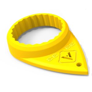 32mm Wheel Nut Indicator - Polypropylene - Pack of 100 - SL.FG.WNI.32.YL