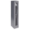 Steel Locker with Mesh Door - Single Tier Metal - 1 Door - 180 x 30 x 45 cm - SLMD01-grey