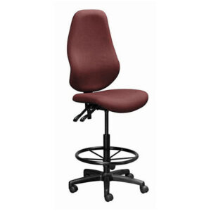 Draughtsman Chair - Swivel and Tilt - Wheels - 123 x 50 x 56 cm - SE025-burgundy