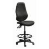 Draughtsman Chair - Swivel and Tilt - Wheels - 123 x 50 x 56 cm - SE025-black