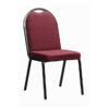 Office Chair - Banquet Side Chair - No Arms - Square Tube - 90 x 46 x 64 cm - SE020-burgundy