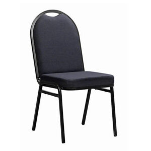 Office Chair - Banquet - Full Back - No Arms - Square Tube - 91 x 46 x 64 cm - SE019-black