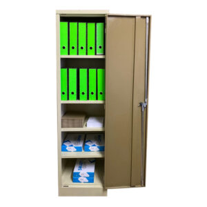 Stationery Cupboard - Space Saver - 4 Shelves - 180 x 48 x 45 cm - SC005-ivorykaroo