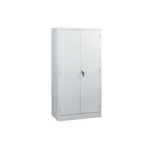 Steel Stationery Cupboard - Metal Storage Cabinet - 4 Shelves - White - Medical - 180 x 90 x 45 cm - SC002-white